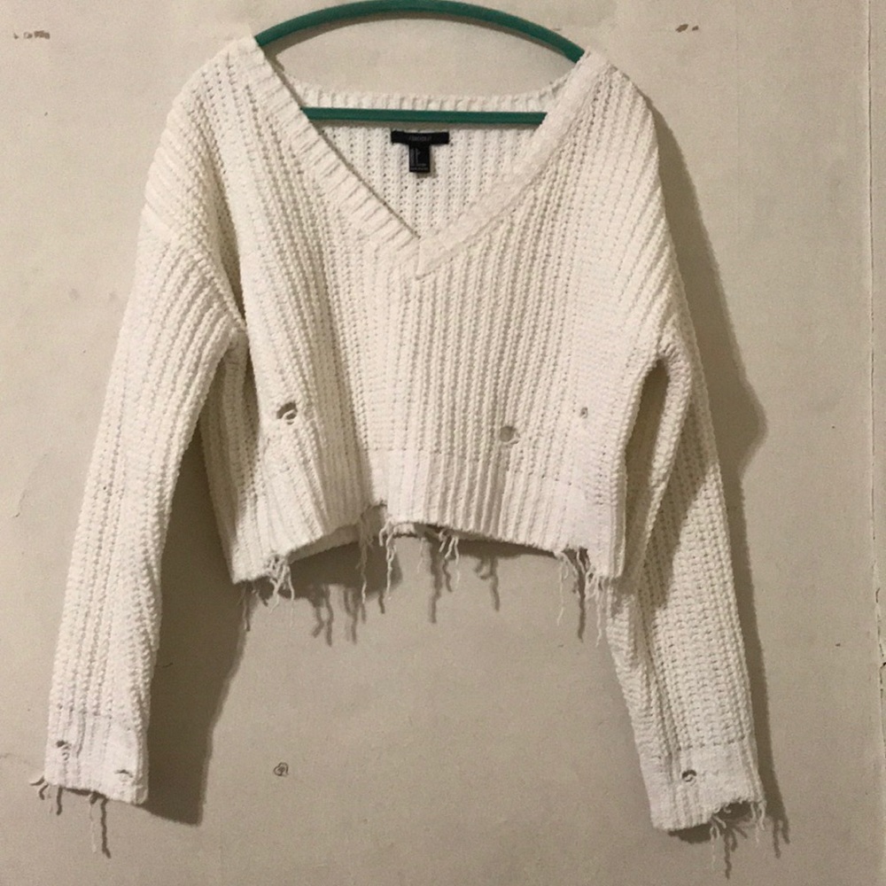 Forever white sweater